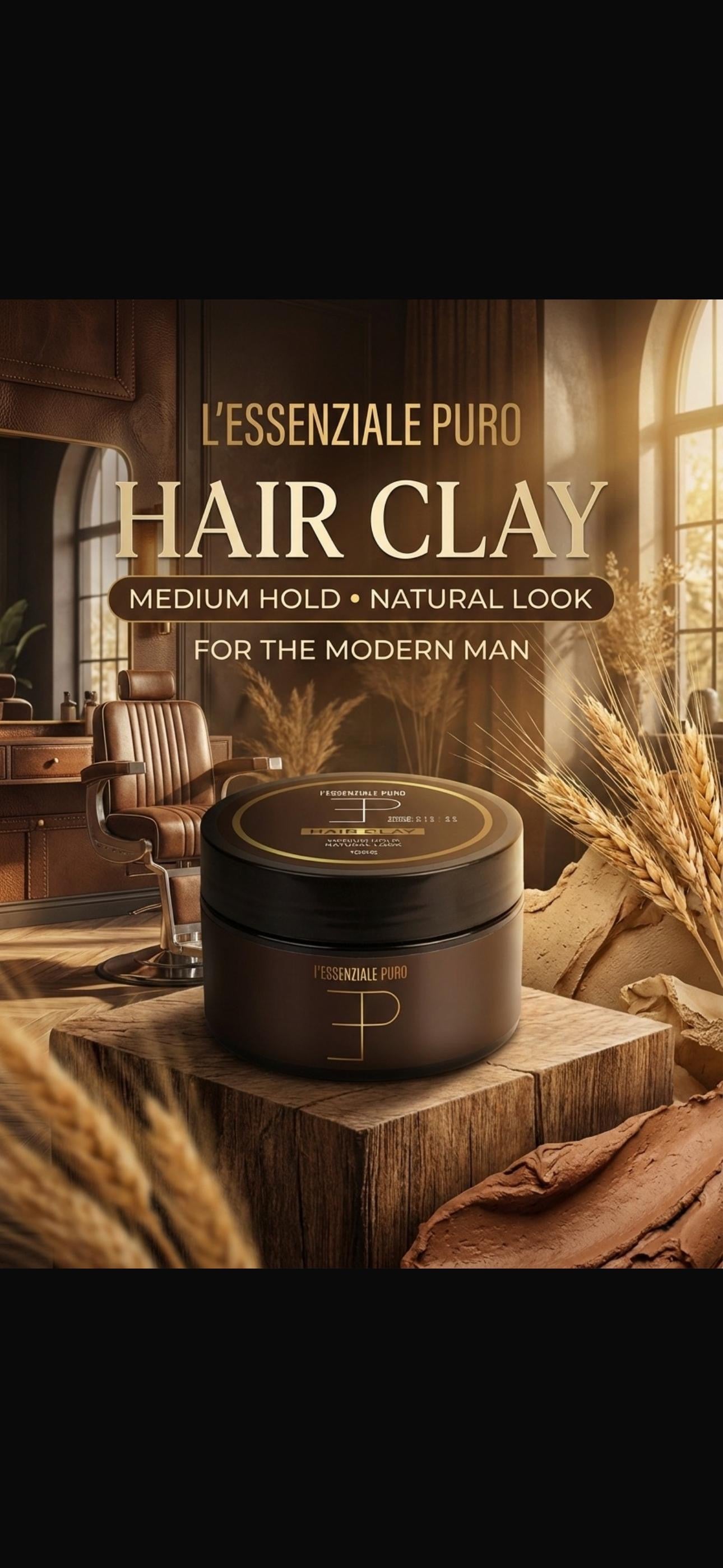 L’Essenziale Puro Hair Clay - Medium Hold - Natural Look