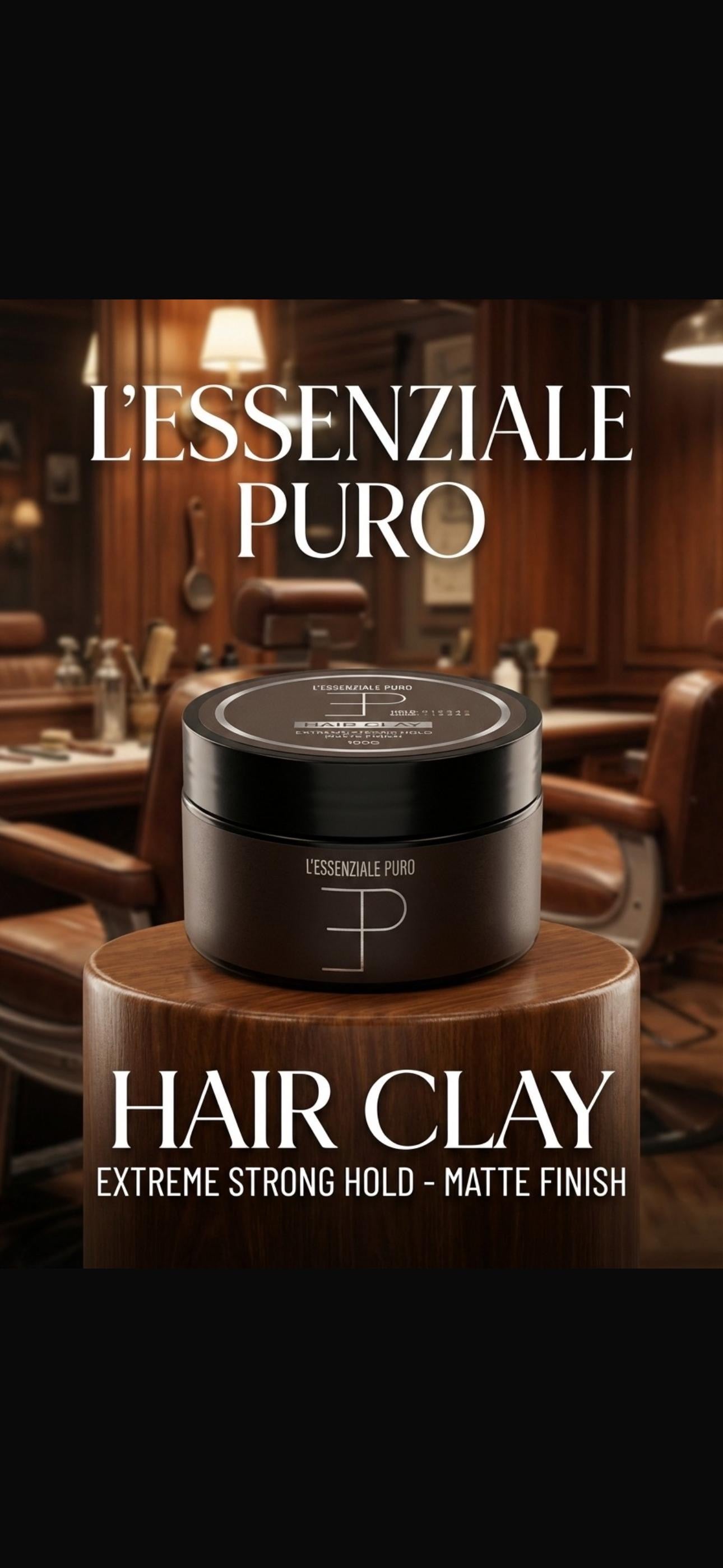 L’Essenziale Puro Hair Clay - Extreme Strong Hold - Matte Finish